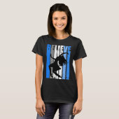 T-shirt Blue Dance Dancer Believe Motivating Expressive Wo (Devant entier)