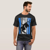 T-shirt Blue Dance Dancer Believe Motivating Expressive Wo (Devant entier)