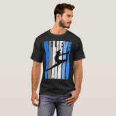 T-shirt Blue Dance Team Believe Motivating Dancer Dancing (Devant entier)