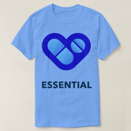 T-SHIRT BLUE ESSENTIAL 1 (Design devant)