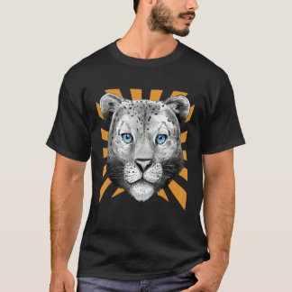 T-shirt Blue Eyes Snow Leopard