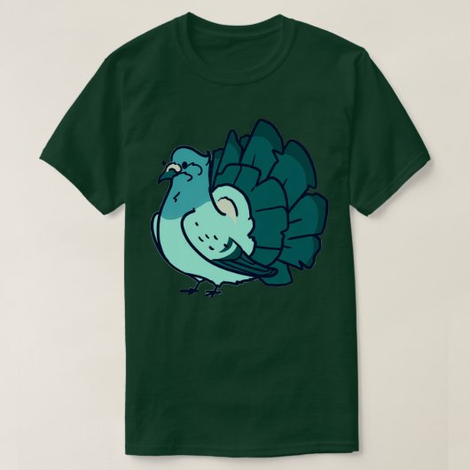 T-shirt Blue Fantail Pigeon (Design devant)