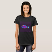 T-shirt Blue Fish Pop Art 002 (Devant entier)
