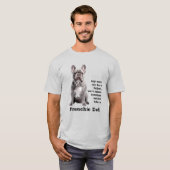 T-shirt Blue Frenchie Papa (Devant entier)