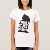 T-shirt Blue Funny Fête des Mères Meilleur Chat Maman Jama (Devant)