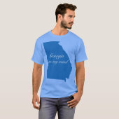 T-shirt Blue Georgia dans mon esprit (Devant entier)