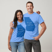 T-shirt Blue Georgia dans mon esprit (Unisexe)