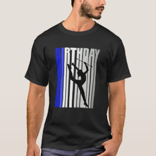 T-shirt Blue Girls Gymnastique rythmique Baton Twirling