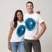 T-shirt Blue Globe Mens (Unisexe)