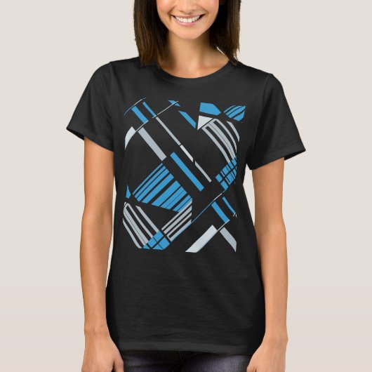 T-shirt Blue Grey MCM Diagonal d'inspiration sud-ouest Abs (Devant)