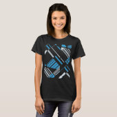 T-shirt Blue Grey MCM Diagonal d'inspiration sud-ouest Abs (Devant entier)