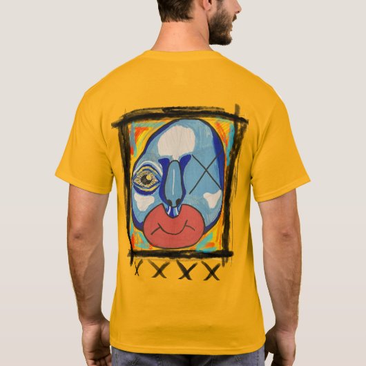 T-shirt Blue Guy médias mixtes (Dos)