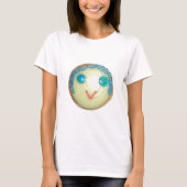 T-shirt Blue Hair Emoji Art Imprimer/Graphique (Devant)