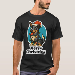 T-shirt Blue Heeler 2 - chien de berger australien Noël