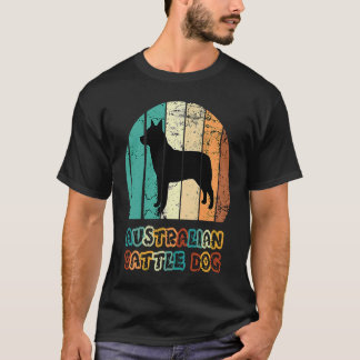 T-shirt Blue Heeler Australian Cattle Dog Coucher de solei