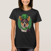 T-shirt Blue Heeler shamrock St Patricks Day Australian Ca (Devant)