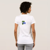 T-shirt BLUE HYDRANGEA ~ Chemise biologique (Dos entier)