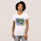 T-shirt BLUE HYDRANGEA ~ Chemise biologique (Devant entier)