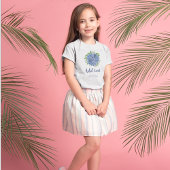 T-shirt Blue Hydrangeas Fleur Mariage fille