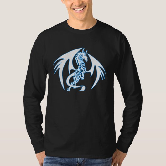 T-shirt Blue Ice Dragon Kids Halloween Team Undead (Devant)