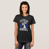 T-shirt Blue Line K9 Police Dog Guardian Angel K9 Police O (Devant entier)