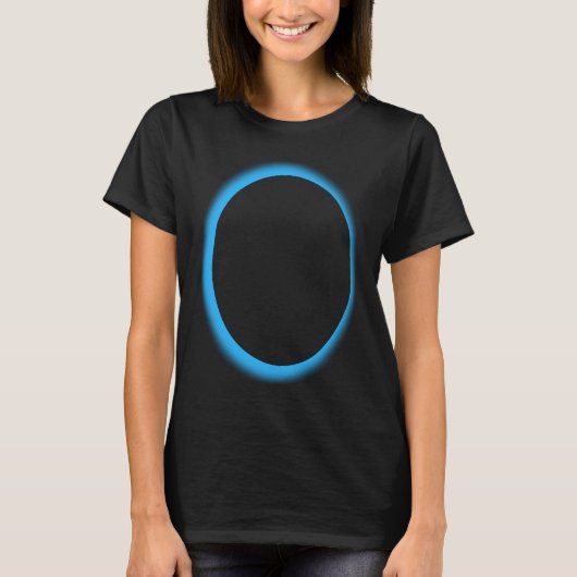 T-shirt Blue Lunar Eclipse Moon Astronomy Space (Devant)