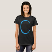 T-shirt Blue Lunar Eclipse Moon Astronomy Space (Devant entier)
