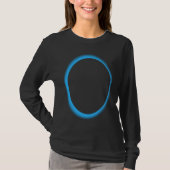 T-shirt Blue Lunar Eclipse Moon Astronomy Space (Devant)