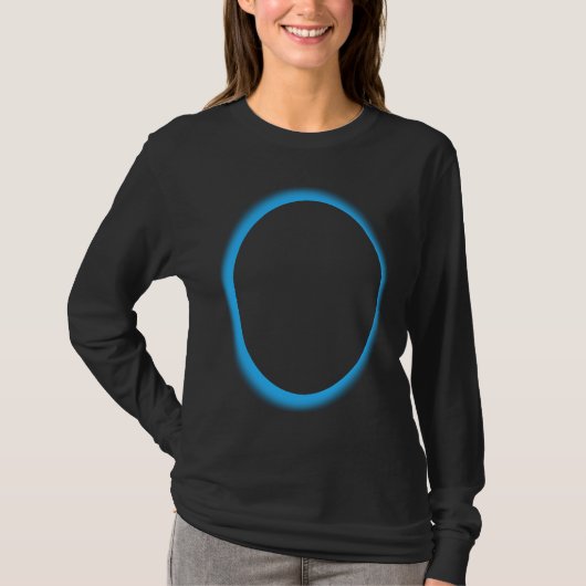T-shirt Blue Lunar Eclipse Moon Astronomy Space (Devant)