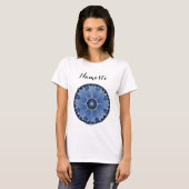 T-shirt Blue Mandala Namaste (Devant entier)