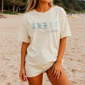 T-shirt Blue Martini Plage Bachelorette Couverture ou somm