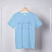 T-shirt Blue Modern Arc en ciel et étoiles Baby shower ble