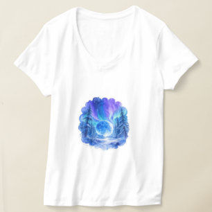 T-Shirt Blue Moon Fantasy Forest