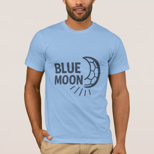 T-shirt Blue Moon Rising Bella+Canvas Jersey Court (Devant)