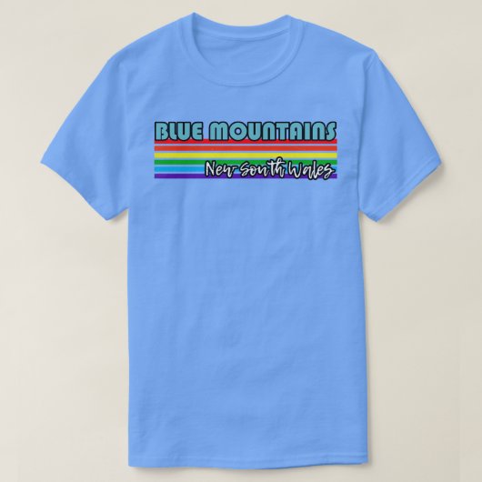 T-shirt Blue Mountains New South Wales Pride Blue Mountai (Design devant)