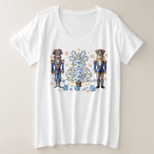 T-shirt Blue Nutcrackers et Christmas Tree (Design devant)
