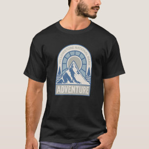 T-shirt Blue Parc national de Yellowstone Wyoming Montana