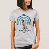 T-shirt Blue Rainbow Best Great Pyrenees Chien Maman (Devant)