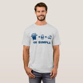 T-shirt Blue Rhino "I'm Simple" Hommes (Devant entier)