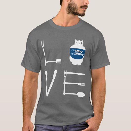 T-shirt Blue Rhino "Love Utensils" Hommes (Devant)
