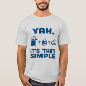 T-shirt Blue Rhino "Yah, It's That Simple" Hommes (Devant)