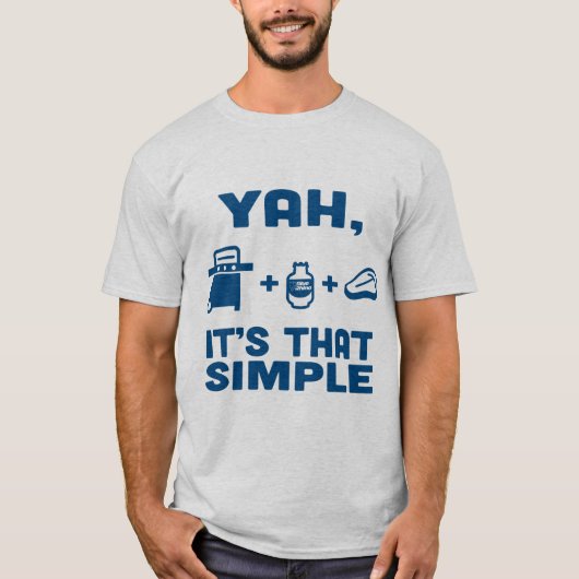 T-shirt Blue Rhino "Yah, It's That Simple" Hommes (Devant)