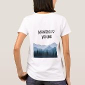 T-shirt Blue Ridge Mountains, Montebello personnalisable (Dos)