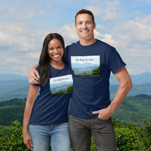 T-shirt Blue Ridge Mountains Personnalisable Photographie