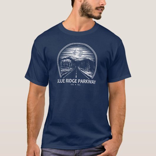 T-shirt Blue Ridge Parkway Forest (Devant)
