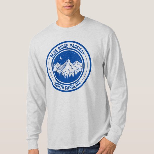 T-shirt Blue Ridge Parkway Pittoresque Byway Virginia NC c (Devant)