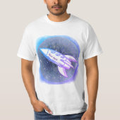 T-shirt Blue Rocket (Devant)