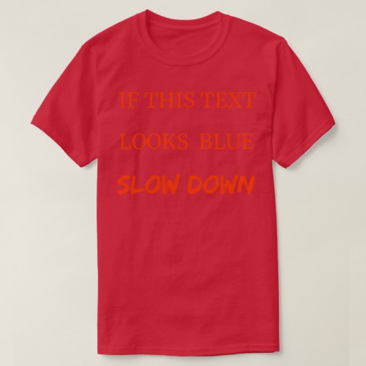 T-shirt blue shift a physics joke nerd joke (Design devant)