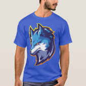 T-shirt Blue silver fox (Devant)