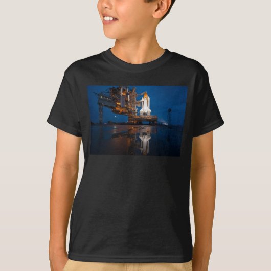 T-shirt Blue Sky for Space Shuttle Atlantis Launch (Devant)